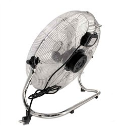 Ventilador de suelo, 100 w,  ø45 cm, alta velocidad, plateado