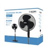 Ventilador pie 45 w 40 cm negro altura regu.110-130