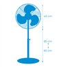 Ventilador pie 45 w 40 cm negro altura regu.110-130
