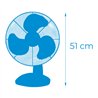 Ventilador de sobremesa negro 45w 45db aspas ø30 x 51cm