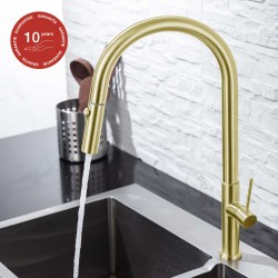 Alpha sort fregadero c/extraible oro cepillado - Saneamientos