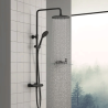 Victoria-t columna roca ducha termostatica negro stock -