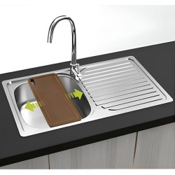 Compra Fregadero viena 800x440 1p 1escurridor cuadrado en