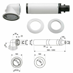 Fc-set60 c13x kit basico 60/100 salida bosch - Saneamientos