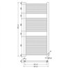 Radiador toallero cicsa 112x50 cromado rtc12050