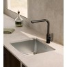 Grifo fregadero roca cala negro mate stock - Saneamientos Pereda