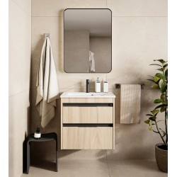 Targa lavabo cuerpo liso negro mate hasta fin de stock -