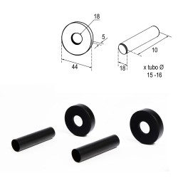 Kit cubretubos cicsa negra - Saneamientos Pereda