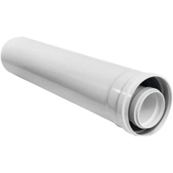Tubo coaxial ariston alargador 80/125 macho/fe mm ina l1000