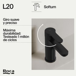L20 lavabo coldstar liso negro mate hasta fin de stock -