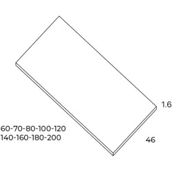 Tapa encimera roble ostipo 100x46x1.9 stock - Saneamientos