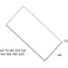 Tapa encimera roble ostipo 100x46x1.9 stock - Saneamientos
