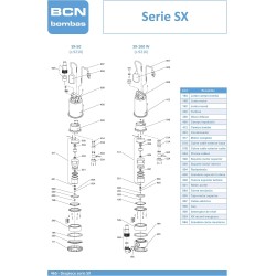 Bomba achique 10 mts inox sx-50