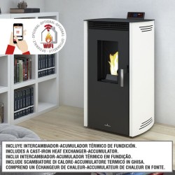 Compra Estufa pellets noa-mf 11 kw color blanco marfil en
