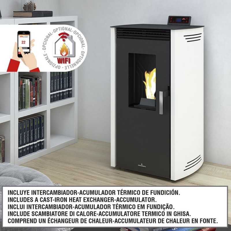 Compra Estufa pellets noa-mf 11 kw color blanco marfil en