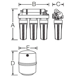 Compra Osmosis inversa domestica genius 4/75 en Saneamientos