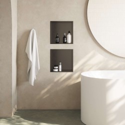 Hornacina 30 x 30 - negro mate - Saneamientos Pereda