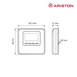 Termostato ariston cube blanco modulante 3319477 - Saneamientos