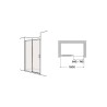 Compra Mampara roca ura l2-e 1600x2000 (152.1-162) plata brillo