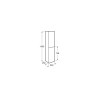 Compra Columna extra 35x150hx25f blanco mate en Saneamientos