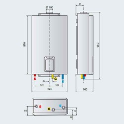 Compra Calentador ariston bajo nox 11l butano 3632436 en