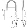 Compra Cook fregadero caño flexible cromo stock en Saneamientos