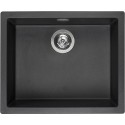 Fregadero amsterdam 50 x 40  negro plateado