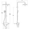 Compra Columna ducha roca deck-t square stock en Saneamientos
