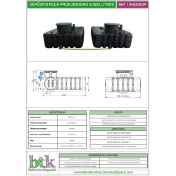 Compra Depósito de agua batería at 70 5000 litros en