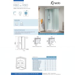 Compra Cabina de ducha kinedo kineprime glass 90x90 1/4