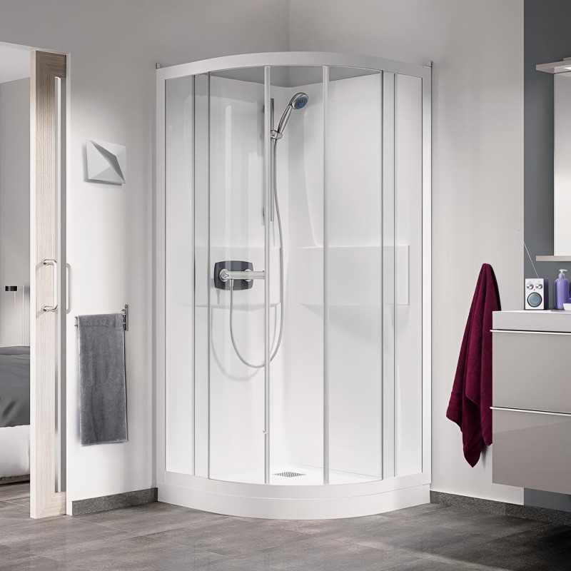 Compra Cabina de ducha kinedo kineprime 90x90 1/4 circular