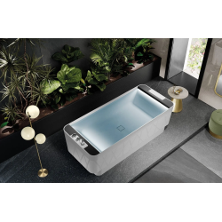 Bañera exenta hidromasaje solid surface kinedo glamour équilibre