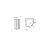Compra Mampara roca victoria plus mr 80 (r50) (76.5-79) plata