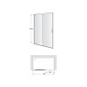 Compra Mampara naray l2-e 1500x2000 (142.1-152) negro mate tte