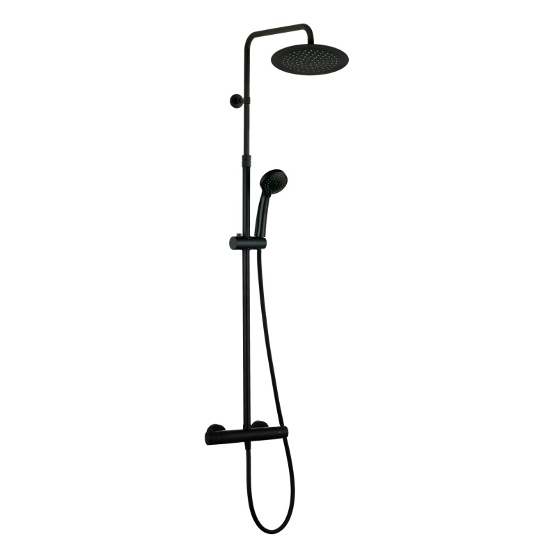Phil columna termostatica ducha negro stock