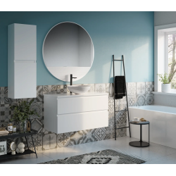 Mueble kalua 80x45 blanco mate 2 cj susp stock
