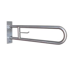 Barra abatible nofer 80 cm inox satinado