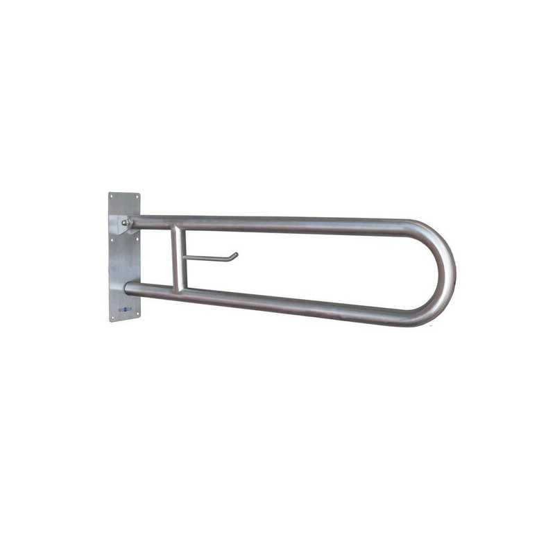 Barra abatible nofer 80 cm inox satinado