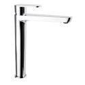 Grifo de lavabo alexia alto cromo apertura frio