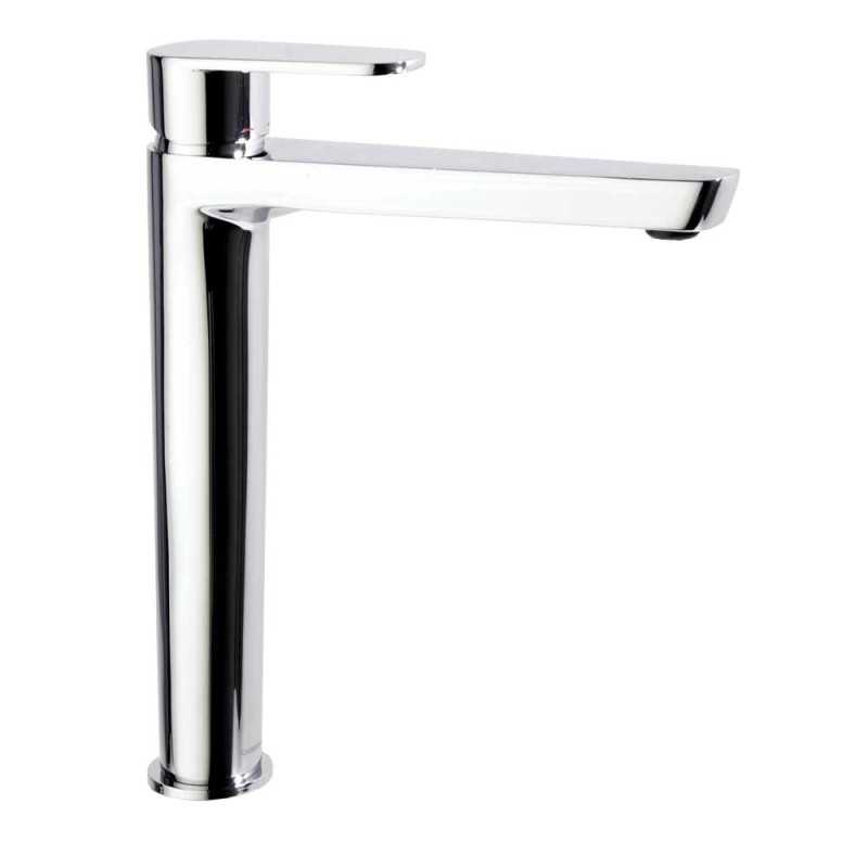 Grifo de lavabo alexia alto cromo apertura frio