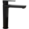 Grifo de lavabo alexia alto negro apertura frio