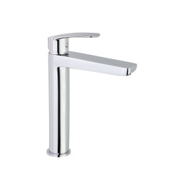 Grifo de lavabo new fly alto cromo apertura en frio