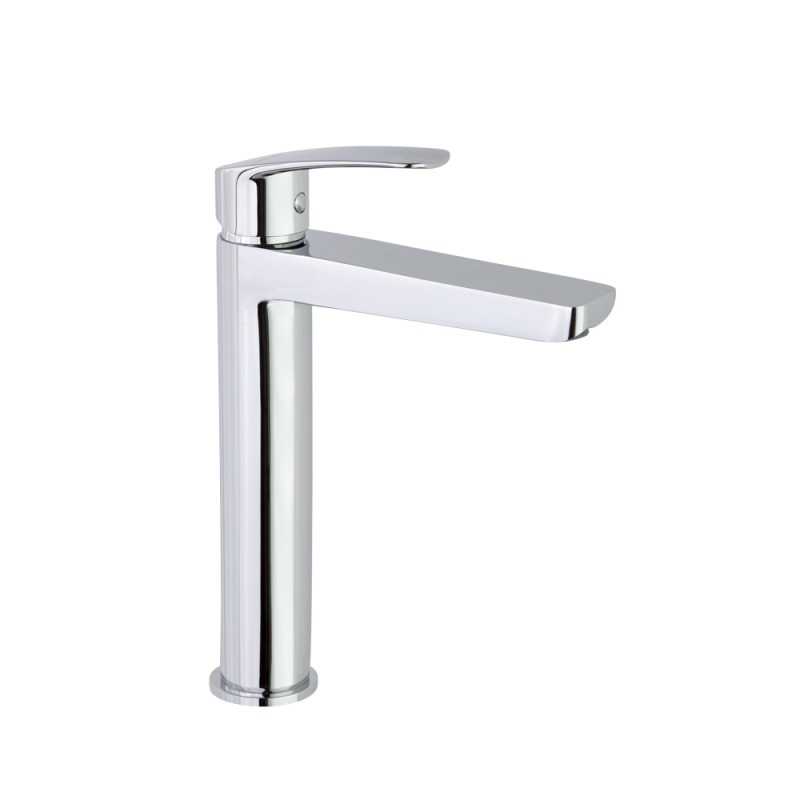 Grifo de lavabo new fly alto cromo apertura en frio