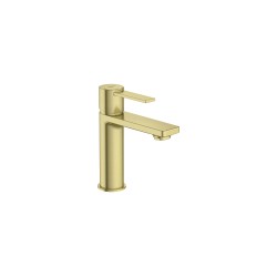 Targa lavabo cuerpo liso oro cepillado