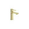 Targa lavabo cuerpo liso oro cepillado