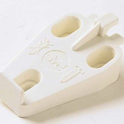 Soporte radiador pvc blanco nylon 3 patillas