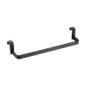 Toallero a mueble lance 36 cms negro stock