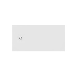 Plato terran textura grava 160x80 blanco stock