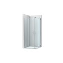Mampara roca victoria plus mr 90 (r50) (86.5-89) plata brillo transparente stock
