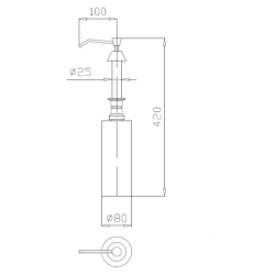 Compra Dosificador jabon encastrar 1000 ml abs en Saneamientos